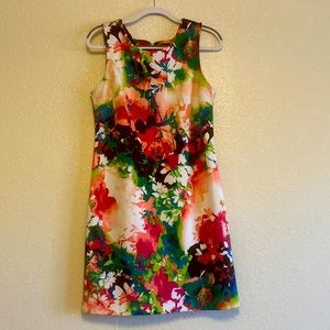 Colorful sleeveless dress. Worthington Size Medium